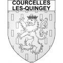 Courcelles-les-Quingey 25 ville Stickers blason autocollant adhésif