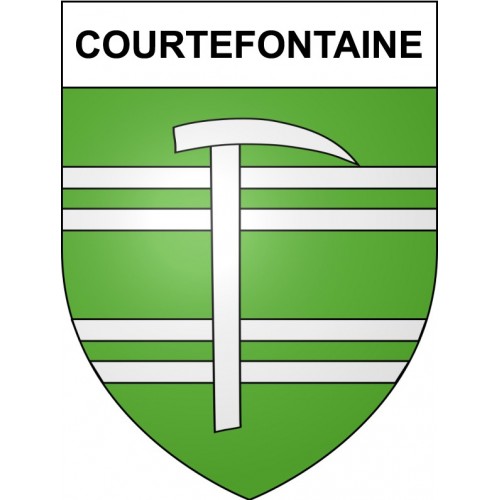 Courtefontaine 25 ville Stickers blason autocollant adhésif