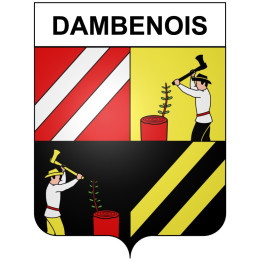 Dambenois 25 ville Stickers blason autocollant adhésif