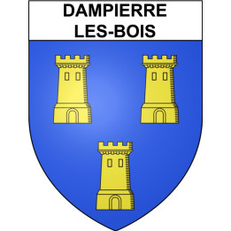 Dampierre-les-Bois 25 ville Stickers blason autocollant adhésif