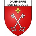 Dampierre-sur-le-Doubs 25 ville Stickers blason autocollant adhésif