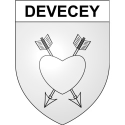 Devecey 25 ville Stickers blason autocollant adhésif