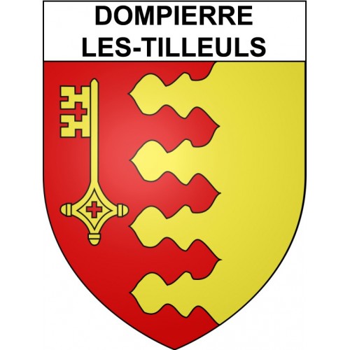 Dompierre-les-Tilleuls 25 ville Stickers blason autocollant adhésif