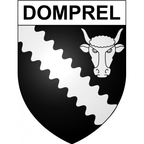 Domprel 25 ville Stickers blason autocollant adhésif