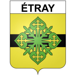 Pegatinas escudo de armas de Bazas adhesivo de la etiqueta engomada