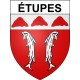 étupes 25 ville Stickers blason autocollant adhésif
