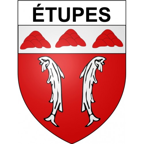 étupes 25 ville Stickers blason autocollant adhésif