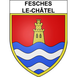 Fesches-le-Châtel 25 ville Stickers blason autocollant adhésif