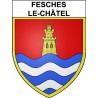 Fesches-le-Châtel 25 ville Stickers blason autocollant adhésif