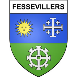 Fessevillers 25 ville Stickers blason autocollant adhésif
