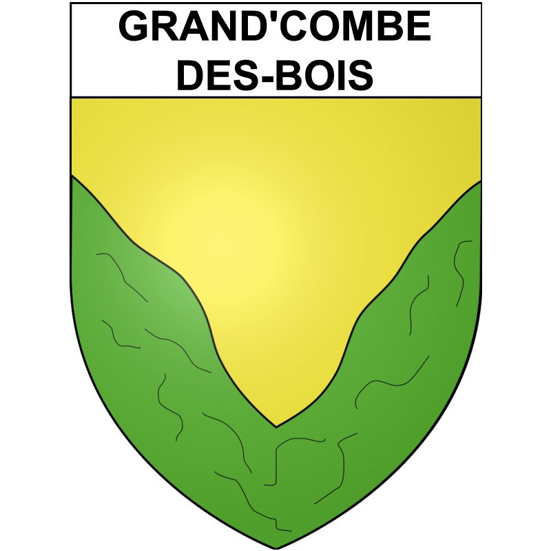 Grand'Combe-des-Bois 25 ville Stickers blason autocollant adhésif