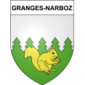 Stickers coat of arms Bazas adhesive sticker