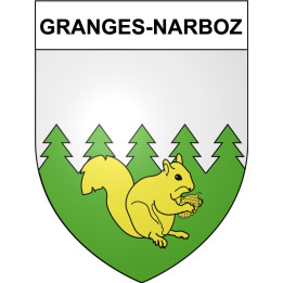 Stickers coat of arms Bazas adhesive sticker