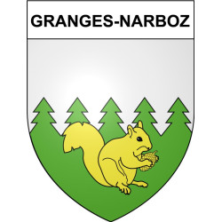 Granges-Narboz 25 ville Stickers blason autocollant adhésif
