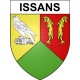 Issans 25 ville Stickers blason autocollant adhésif