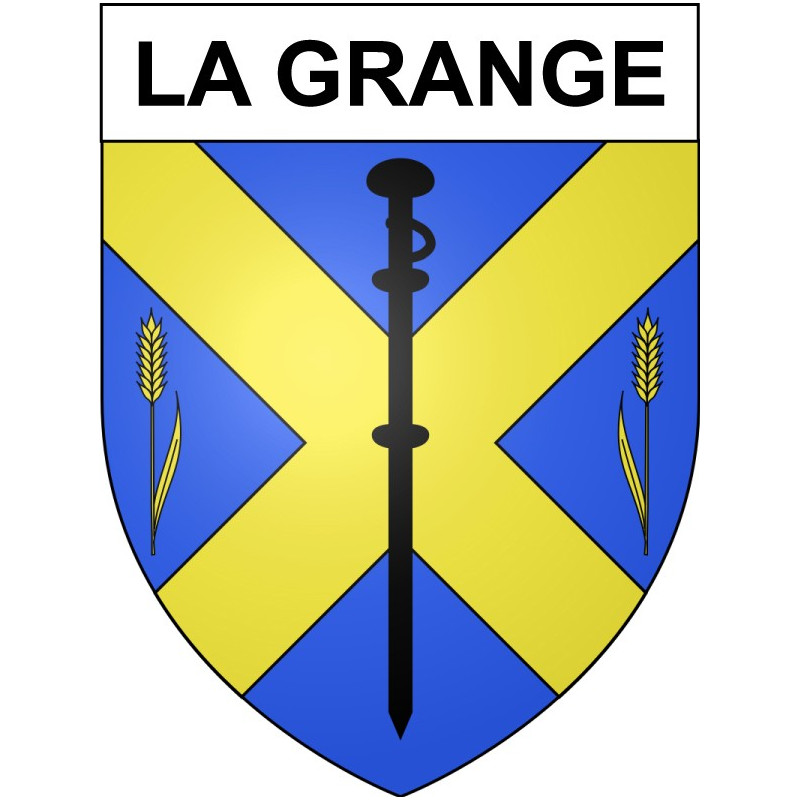 La Grange 25 ville Stickers blason autocollant adhésif