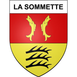 La Sommette 25 ville Stickers blason autocollant adhésif