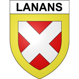 Lanans 25 ville Stickers blason autocollant adhésif