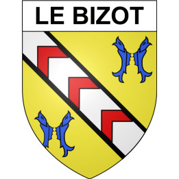 Le Bizot 25 ville Stickers blason autocollant adhésif