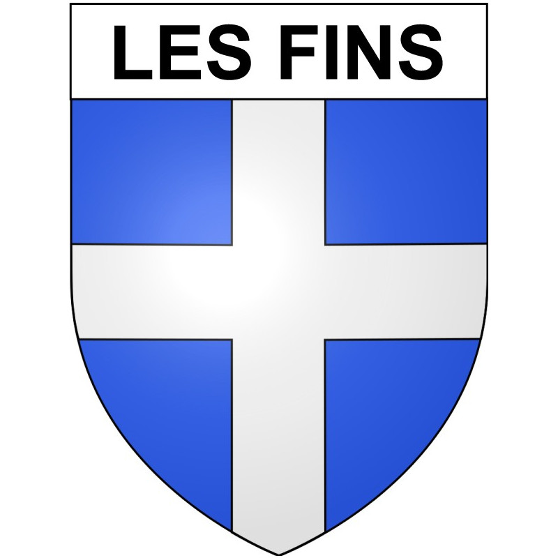 Les Fins 25 ville Stickers blason autocollant adhésif