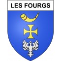 Les Fourgs Sticker wappen, gelsenkirchen, augsburg, klebender aufkleber