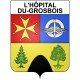 L'Hôpital-du-Grosbois 25 ville Stickers blason autocollant adhésif