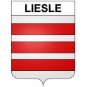 Liesle 25 ville Stickers blason autocollant adhésif