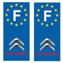 Citroen F voiture autocollant plaque