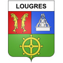 Lougres 25 ville Stickers blason autocollant adhésif