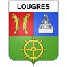 Lougres 25 ville Stickers blason autocollant adhésif