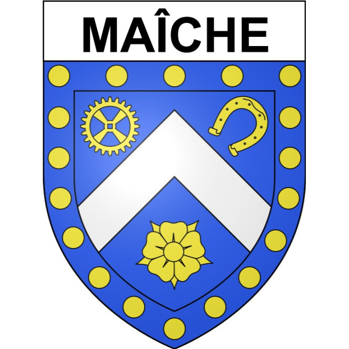 Stickers coat of arms Bazas adhesive sticker