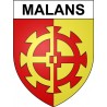 Malans 25 ville Stickers blason autocollant adhésif