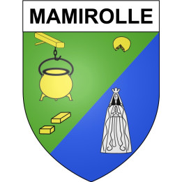 Stickers coat of arms Bazas adhesive sticker