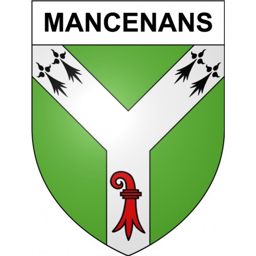 Mancenans 25 ville Stickers blason autocollant adhésif