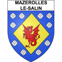 Mazerolles-le-Salin 25 ville Stickers blason autocollant adhésif