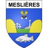 Meslières 25 ville Stickers blason autocollant adhésif