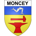 Moncey 25 ville Stickers blason autocollant adhésif