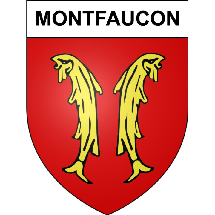 Montfaucon 25 ville Stickers blason autocollant adhésif