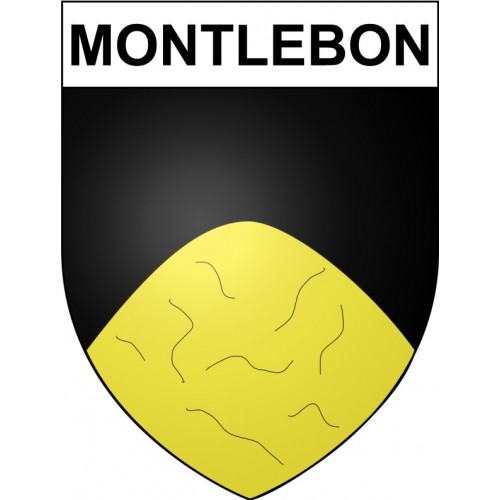 Montlebon 25 ville Stickers blason autocollant adhésif