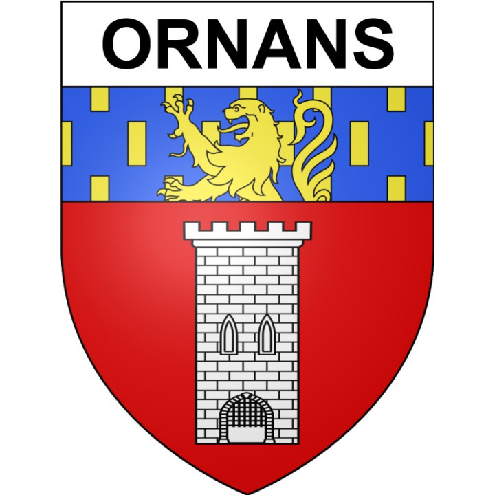 Ornans 25 ville Stickers blason autocollant adhésif