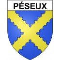 Péseux 25 ville Stickers blason autocollant adhésif