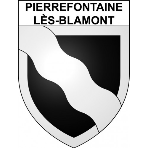 Pierrefontaine-lès-Blamont 25 ville Stickers blason autocollant adhésif