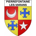 Pierrefontaine-les-Varans 25 ville Stickers blason autocollant adhésif