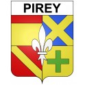 Pirey 25 ville Stickers blason autocollant adhésif