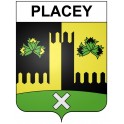 Placey 25 ville Stickers blason autocollant adhésif