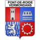 Pont-de-Roide-Vermondans 25 ville Stickers blason autocollant adhésif