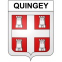 Quingey 25 ville Stickers blason autocollant adhésif