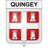 Quingey 25 ville Stickers blason autocollant adhésif