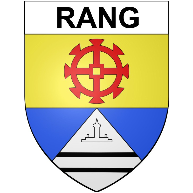 Rang 25 ville Stickers blason autocollant adhésif