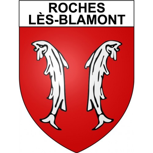 Roches-lès-Blamont 25 ville Stickers blason autocollant adhésif
